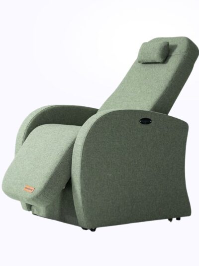 Neurosonic tuoli Professional, meleerattu vihreä sivusta kuvattuna