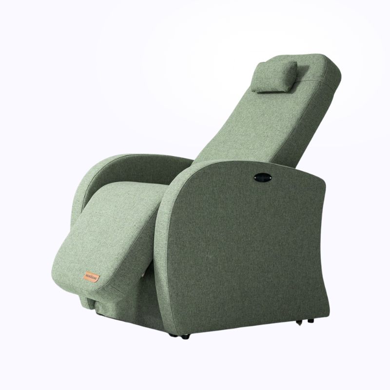 Neurosonic tuoli Professional, meleerattu vihreä sivusta kuvattuna