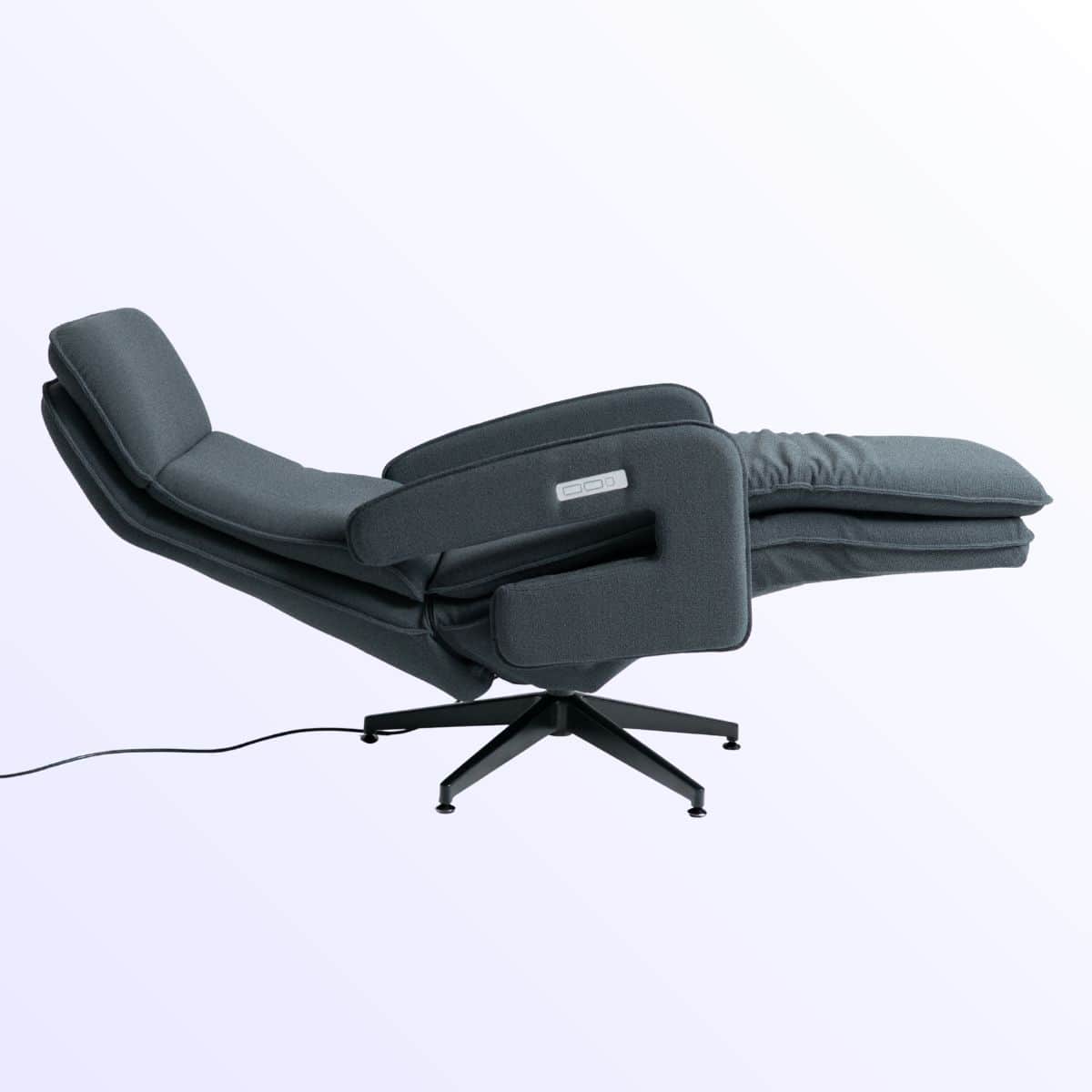 Neurosonic tuoli Serene tummanharmaa makuuasento